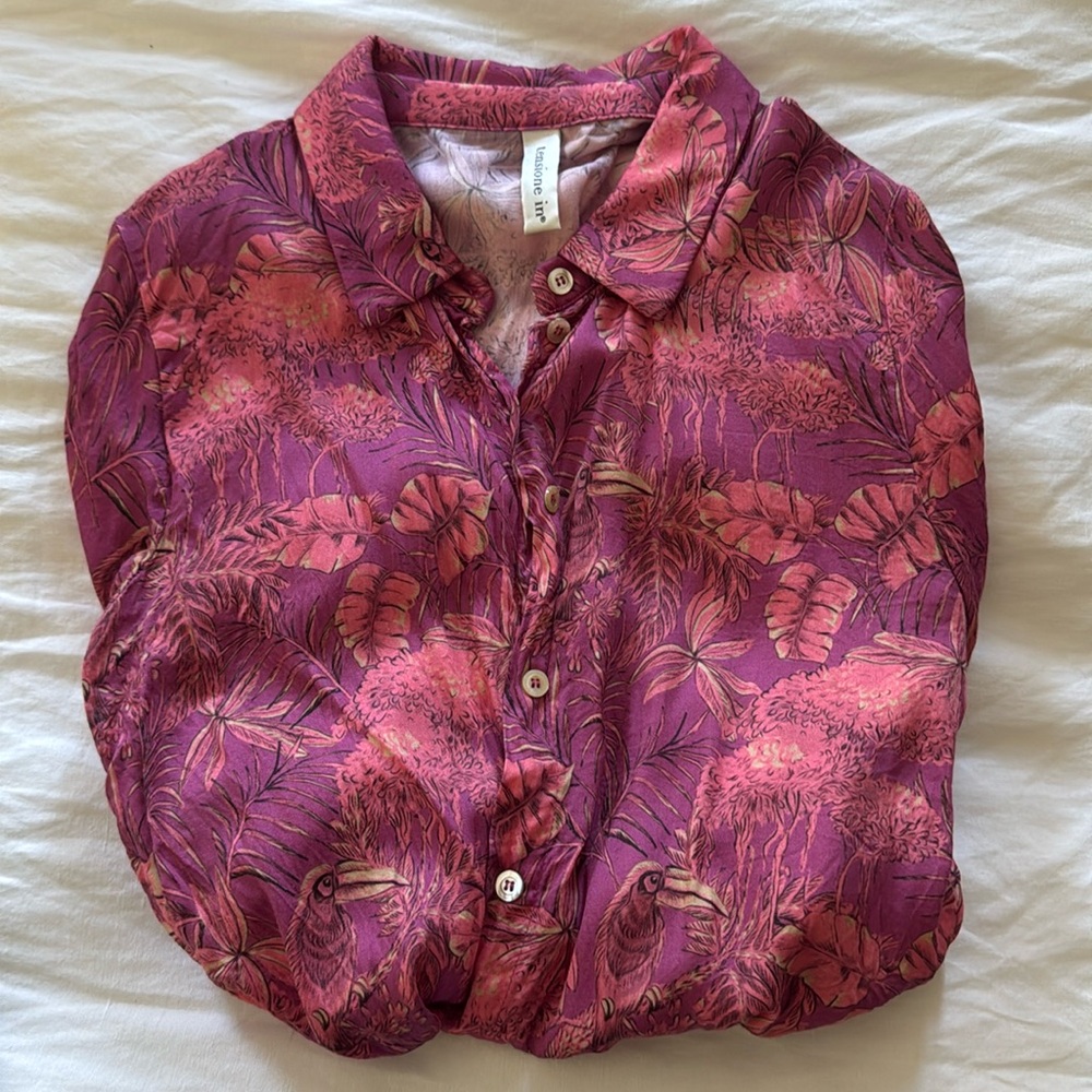 Italian Viscose Button Down Shirt